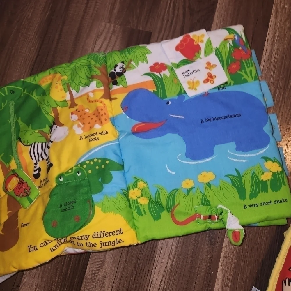 SOFT Baby Books, (3) Including 1 Jelly Cat. Perfect Infant Gift.